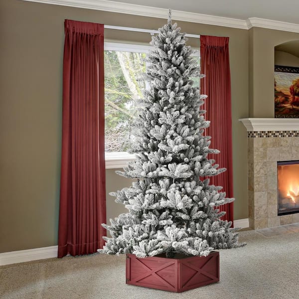 Interior Living Room Christmas Tree and Gifts Waterproof Fabric Shower Curtain 