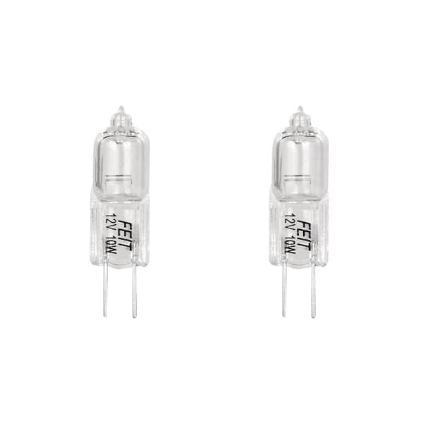 10-Watt Warm White (3000K) T3 G4 Bi-Pin Dimmable Halogen 12-Volt Landscape Garden Light Bulb (2-Pack)
