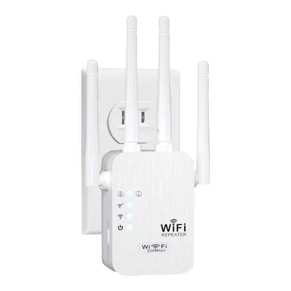 WiFi Extender Signal Booster, Internet Booster, Long Range WiFi Extender, Quick Setup, White