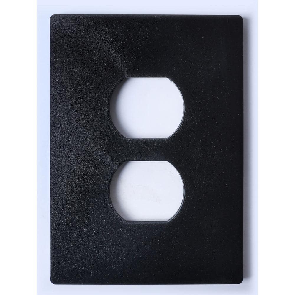 1-Gang Black Duplex Outlet Plastic Wall Plate price history on PriceWatchPro