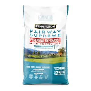 Fairway Supreme Perennial Ryegrass Blend 25 lb. 2,000 sq. ft. Grass Seed and Lawn Fertilizer