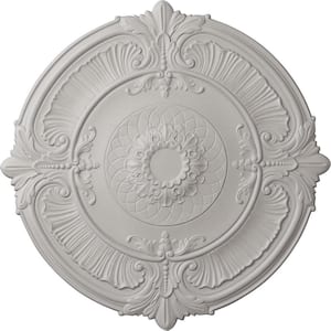 2-1/2 in. x 39-1/2 in. x 39-1/2 in. Polyurethane Attica Ceiling Medallion, Ultra Pure White