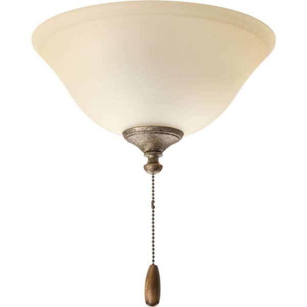 Progress Lighting AirPro Collection 3-Light Pebbles Ceiling Fan Light