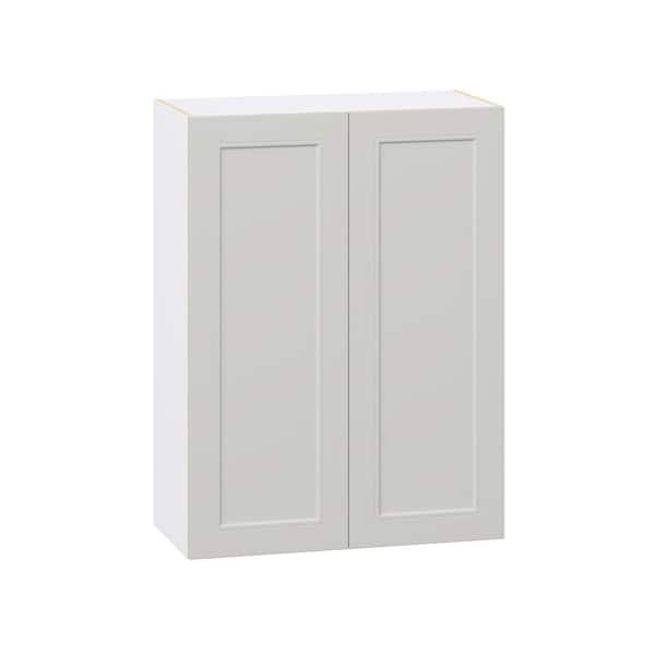 Galveston 30 in. W x 14 in. D x 40 in. H Assembled Shaker Wall Kitchen Cabinet in Light Grey