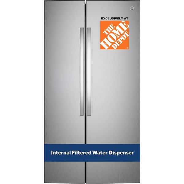 28.5 cu. ft. Side-By-Side Refrigerator in Fingerprint Resistant Stainless Steel w/ Internal Dispenser & In-Door Icemaker