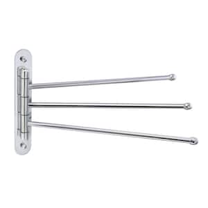 15 in. Stainless Steel Triple Swing Towel Bar in Polished Chrome
