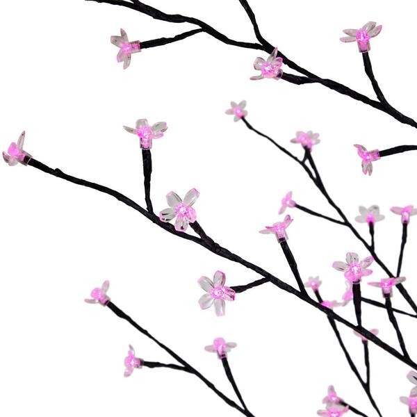 Northlight 6 ft. Pink LED Lighted Sakura Cherry Blossom