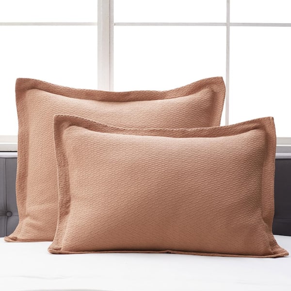 The Company Store Pelham Clay Geometric 200-Thread Count Cotton Euro Sham