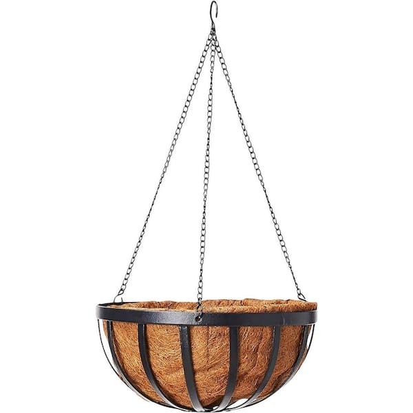 Outdoor Plant Pot for Flowers, Metal,12 in. W 15.5 in. H