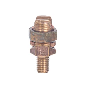 Permaground Bronze Service Post Connector, Male, Conductor Range 1-8 Sol