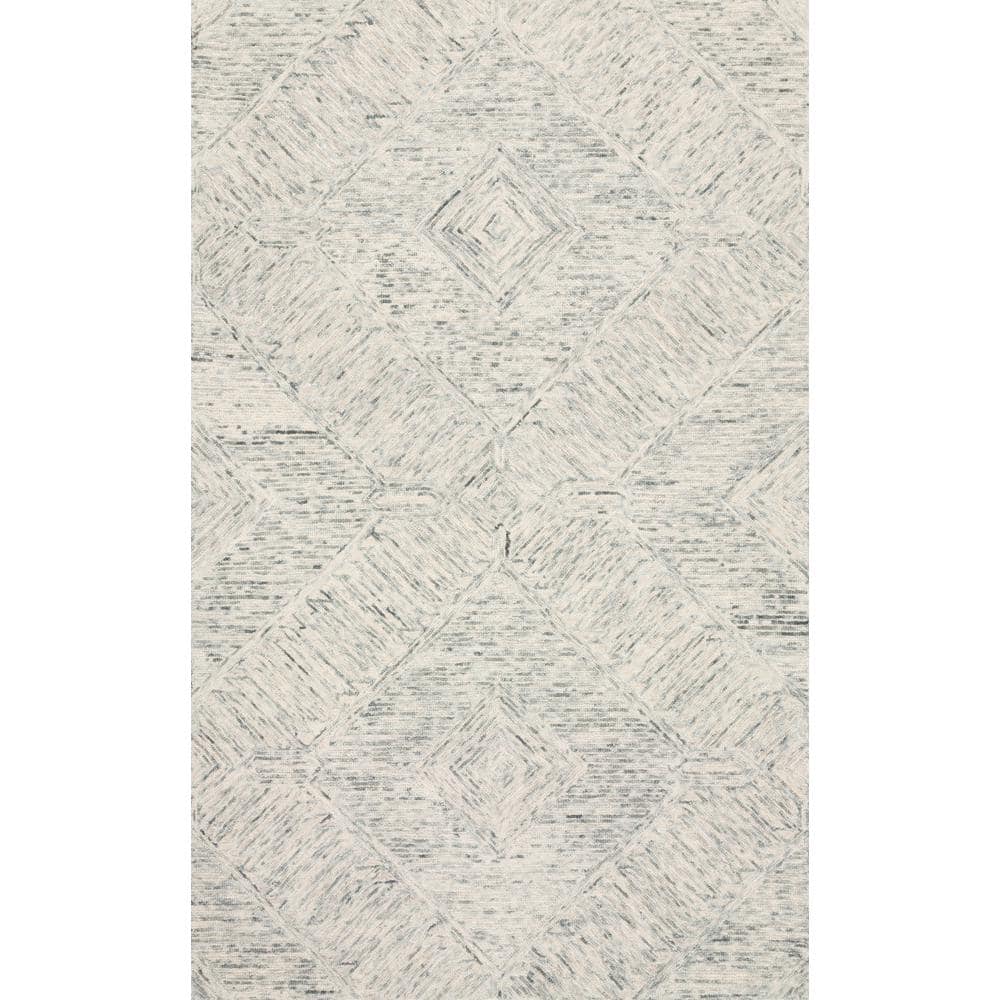 Ivory Rectangular Handmade Wool Tufted Area Rug 9'3" x 13'