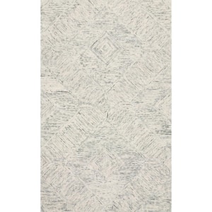 Ziva Sky 9 ft. 3 in. x 13 ft. Contemporary Wool Pile Area Rug