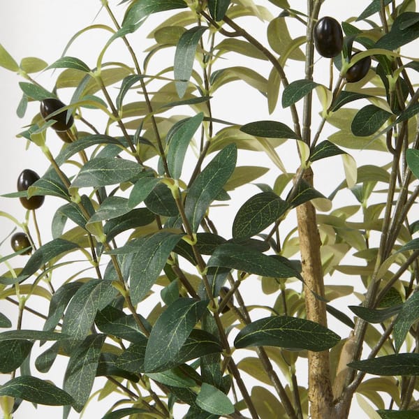 6ft Faux Olive Tree in White Pot