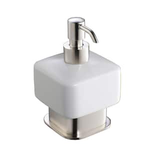 Solido Lotion Dispenser in Brushed Nickel
