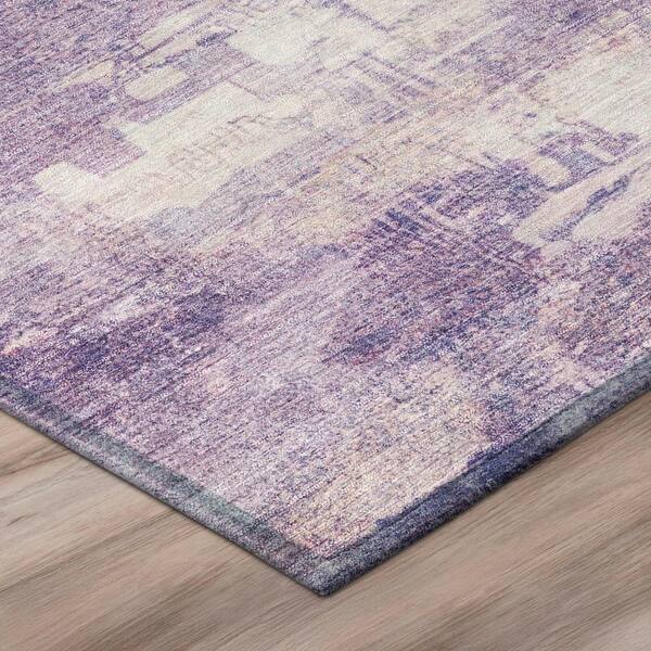 Chantille Machine Washable Indoor/Outdoor Abstract ACN2873 Lavender 3 ft. x 5 ft. Area Rug