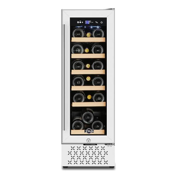 Tylza 12 in. Single Zone 18-Bottle Built-In Wine Cooler