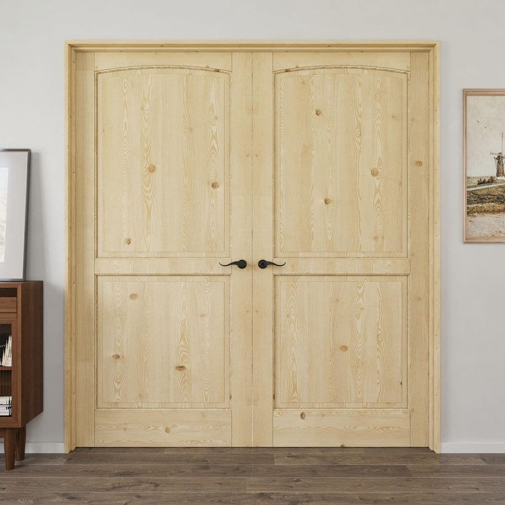 ARK DESIGN 72 in. x 80 in. 2-Panel Universal Solid Core Unfinished