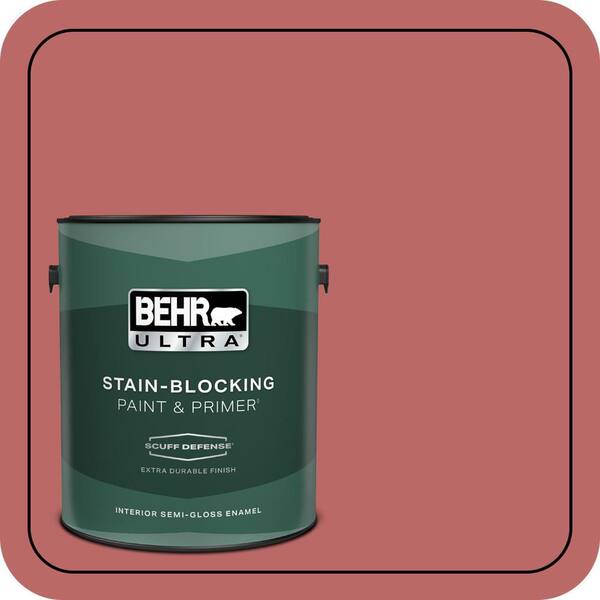 BEHR ULTRA 1 gal. #MQ1-11 Drama Queen Extra Durable Semi-Gloss Enamel Interior Paint & Primer