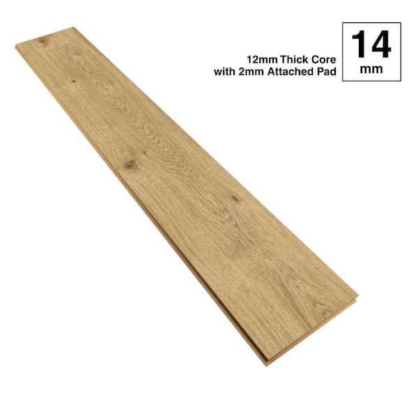 Lifeproof River Oaks 14 mm T x 8 in.. W Waterproof Laminate Wood