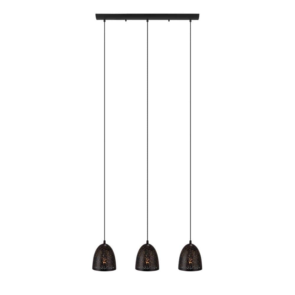Safi 3-Light Matte Black Multi Pendant