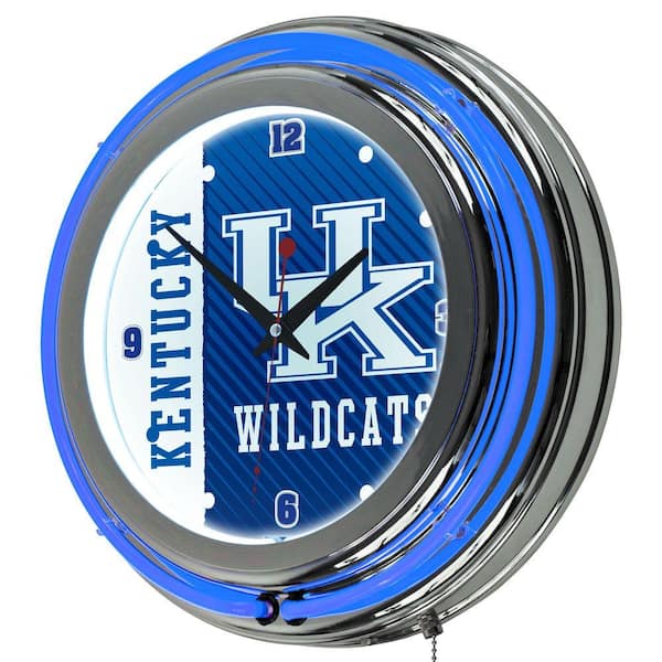 Trademark Global University of Kentucky 14 in. x 14 in. Text Round Neon Wall Clock
