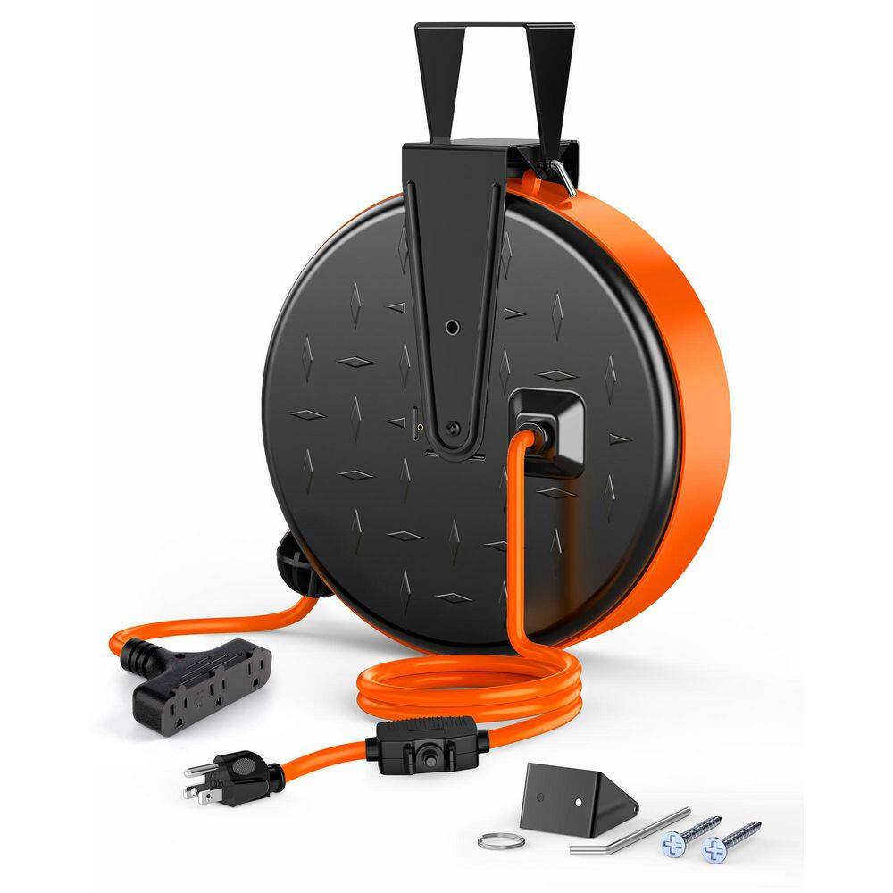 30 ft. 16 / 3 10 Amp Retractable Extension Cord Reel with 3 Outlets, Ceiling/Wall Mount for Garage, Workshop price history on PriceWatchPro