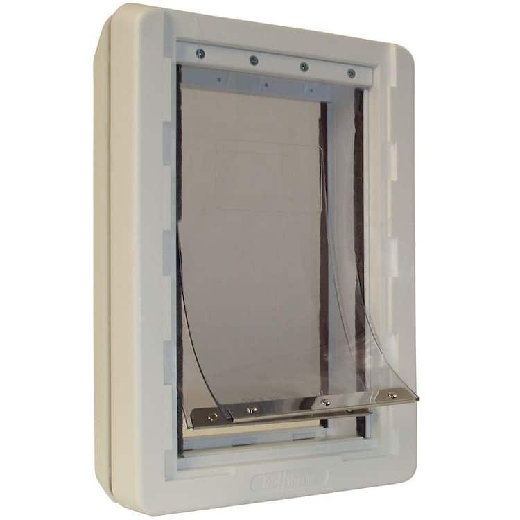 Ideal Pet Products 9.75 in. x 17 in. Large Ruff Weather Frame with Dual Flaps Dog and Pet Door