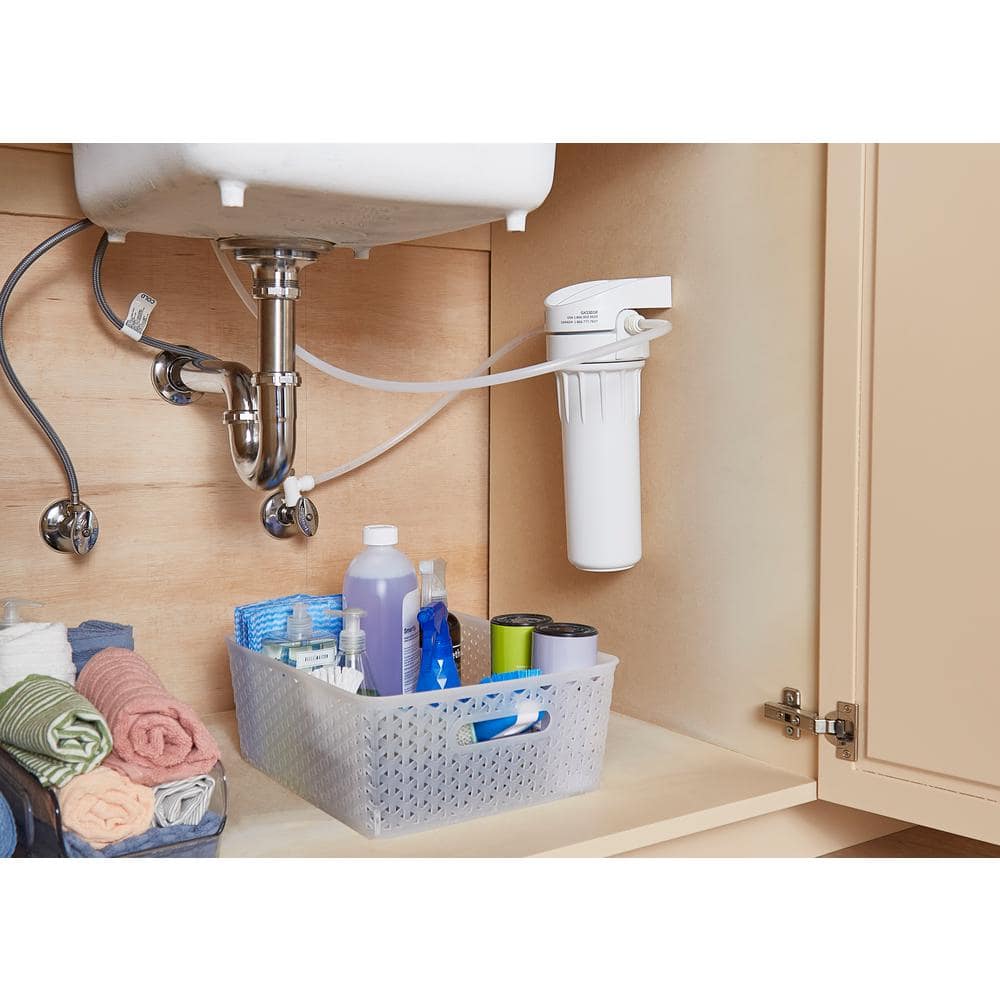White Carbon Spun Fiber Under-Sink Water Filtration System