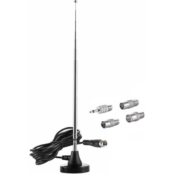 Magnetic Base FM Radio Antenna for Yamaha Pioneer Onkyo Bose Home Stereo Bluetooth Receiver with Connectors