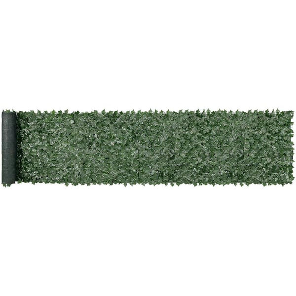 Ivy Privacy Fence 39 in. x 198 in. Artificial Green Wall Screen Ivy Fence 2.76 in. H Faux Hedges Vine Leaf Plastic