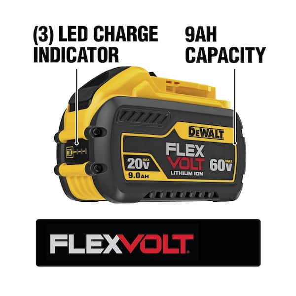 FLEXVOLT 20V/60V MAX Lithium-Ion 9.0Ah Battery Pack (3-Pack)