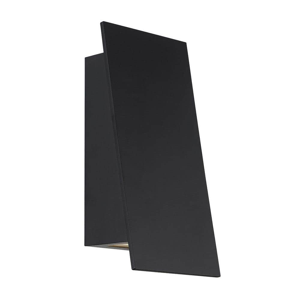 Slant 11 in. Black Integrated LED Outdoor Wall Sconce, 3000K price history on PriceWatchPro