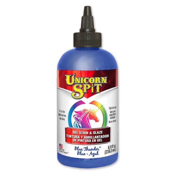 Unicorn SPiT 8 fl. oz. Blue Thunder Gel Stain and Glaze Bottle (6-Pack)