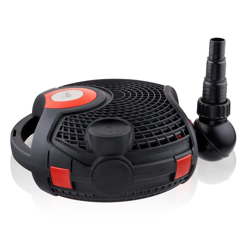 Eco-Friendly Black and Red Electric Pond Pump