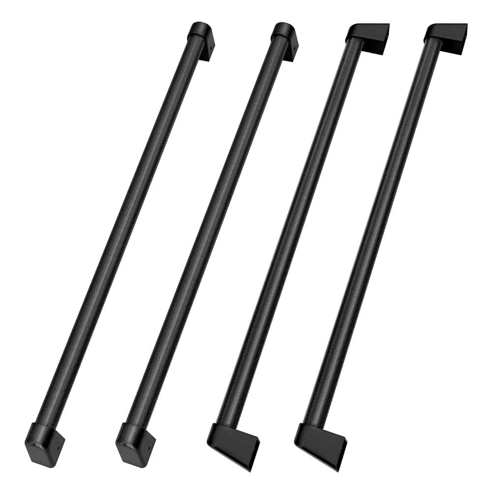 36 in. Freestanding French Door Refrigerator Helix Handles (Set of 4) in Black Stainless Steel price history on PriceWatchPro