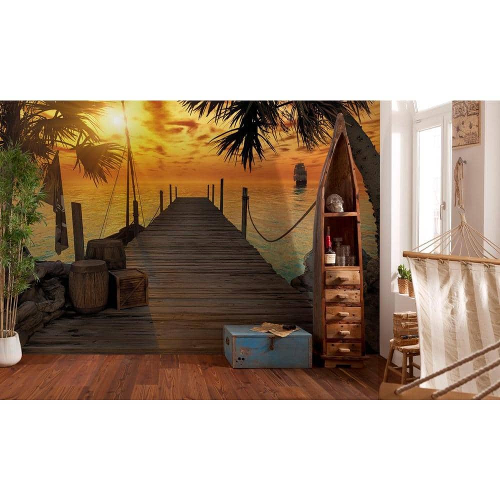 Komar Treasure Island Wall Mural 8918 The Home Depot
