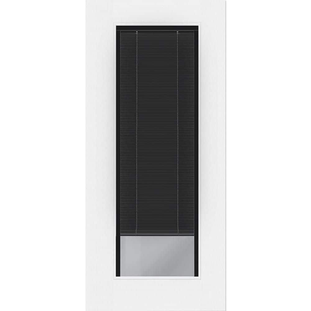 Legacy 32 in. x 80 in. Universal Handing Full Lite Clear Glass Noir MB Primed Unfinished Fiberglass Front Door Slab price history on PriceWatchPro