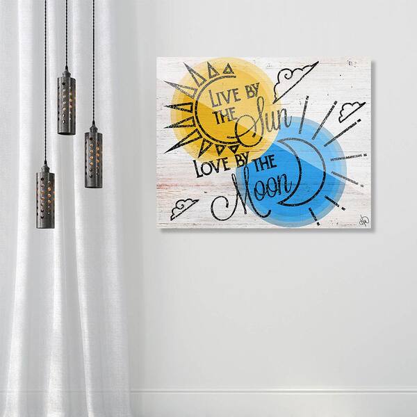 Creative Gallery 11 In X 14 In Live By The Sun Love By The Moon Acrylic Wall Art Print Wawa1114x The Home Depot