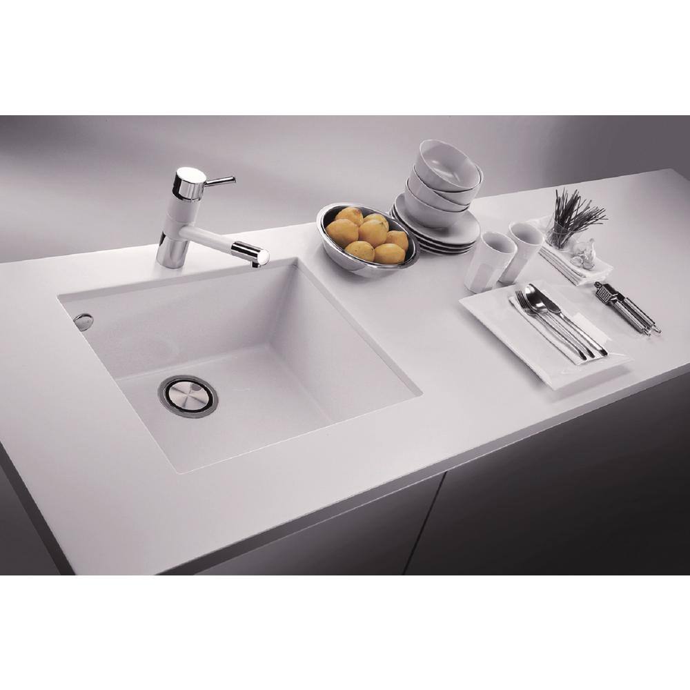 33" Black Granite Undermount Single Bowl Kitchen Sink
