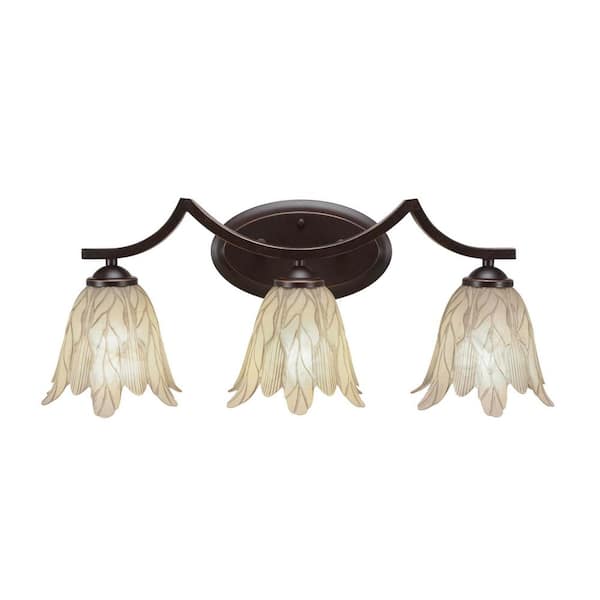 Unbranded Cleveland 23.75 in. 3-Light Dark Granite Vanity Light