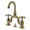 Kingston Brass Webb Bridge 8 in. Widespread 2-Handle Bathroom Faucet with  Push Pop-Up in Polished Brass HKS2172RKX - The Home Depot
