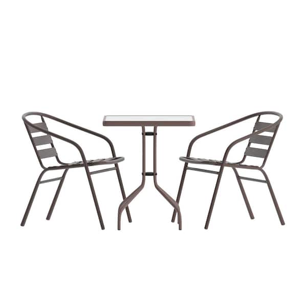 Carnegy Avenue 3-Piece Square Outdoor Dining Set