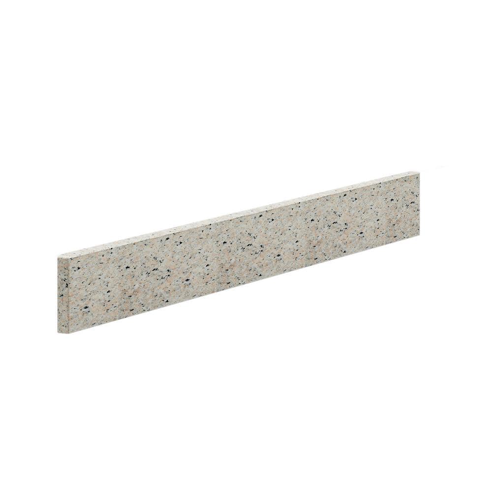 Newport 30.3 in. Granite Backsplash in Champagne