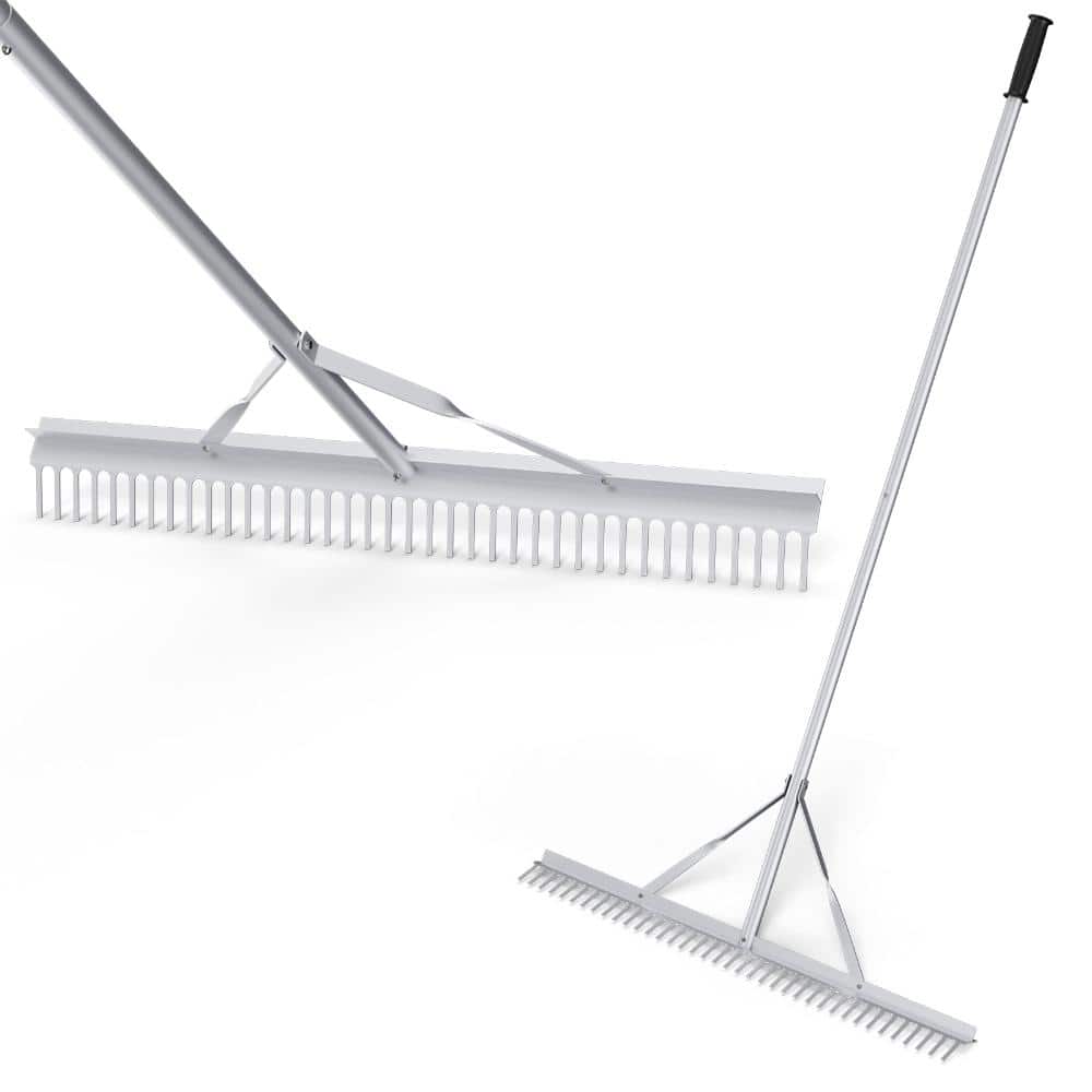 36 in. Aluminum Landscape Rake with 68 in. Handle and Double-Sided 36-Tine Head price history on PriceWatchPro