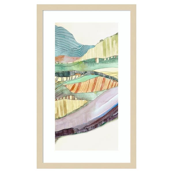 Amanti Art Movements by Jacob q 15 in. W x 25 in. H. Wood Framed Wall Art Print Framed in Brown