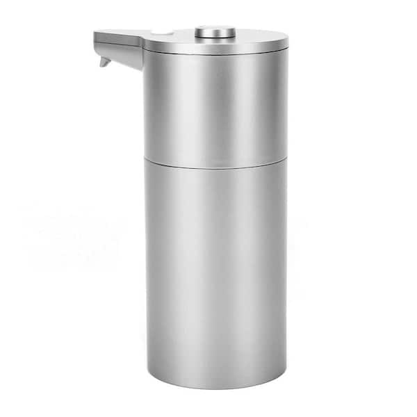 Silver Automatic Soap Dispenser Touchless Adjustable Volume Hands Free Lotion Dispenser for Kitchen Bathroom