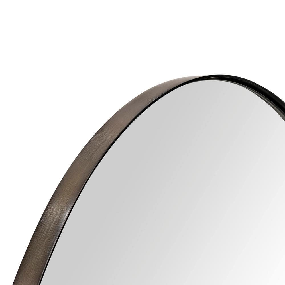 Oba Oil Rubbed Bronze Oval Metal Framed Bathroom Vanity Mirror
