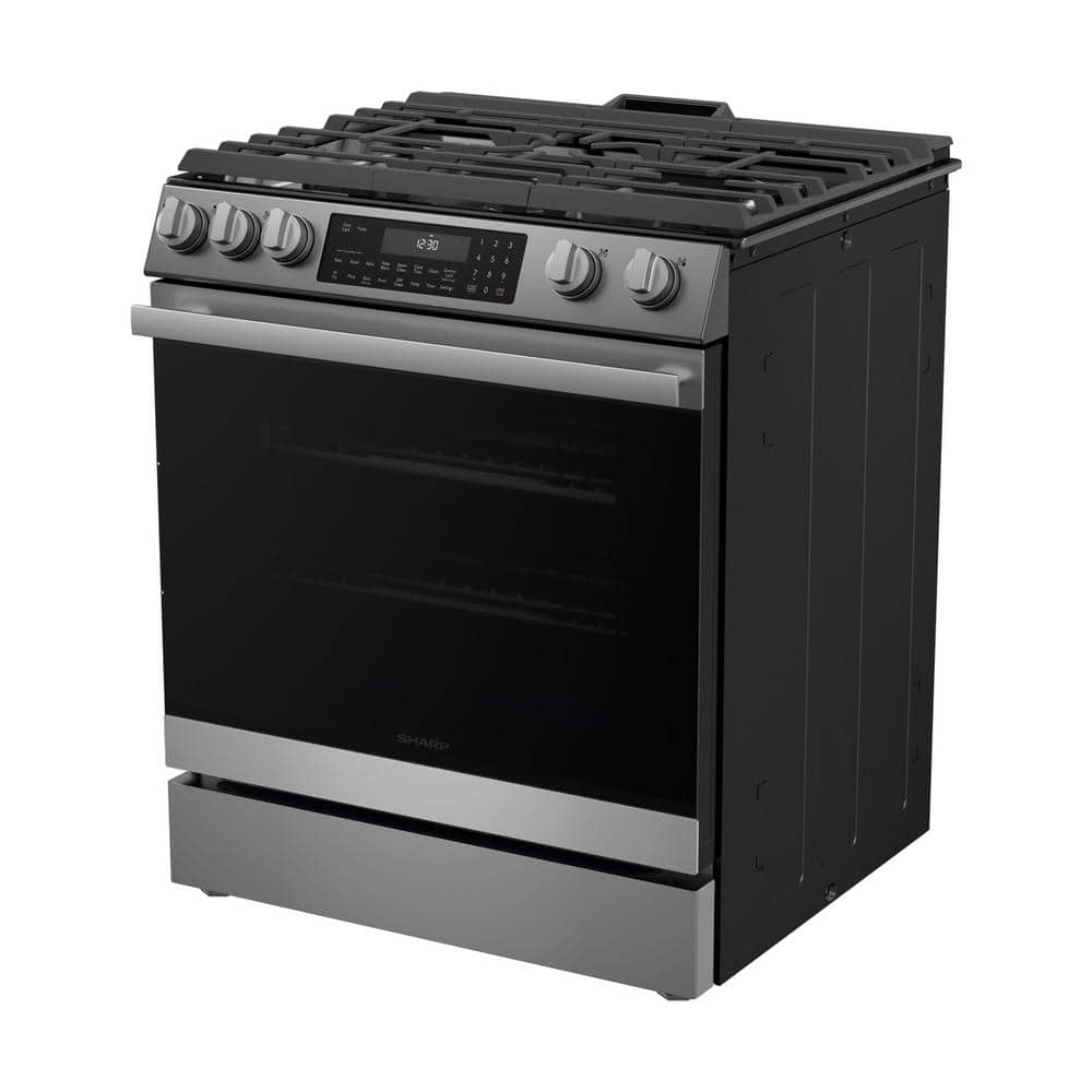 Sharp 30-inch Stainless Steel Slide-In Electric Range with Convection Oven