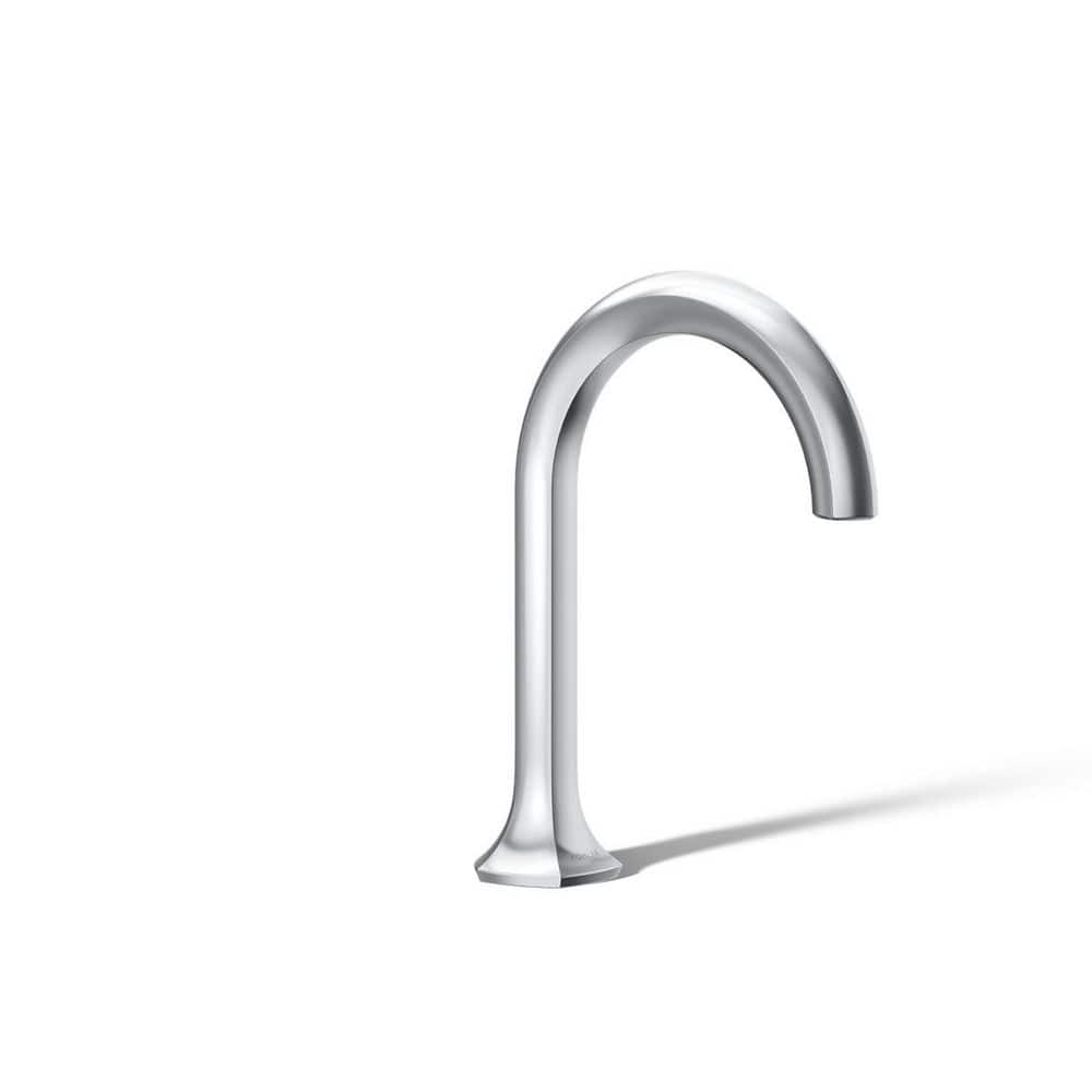 KOHLER Occasion Bathroom Sink Faucet Spout with Cane Design in Polished ...