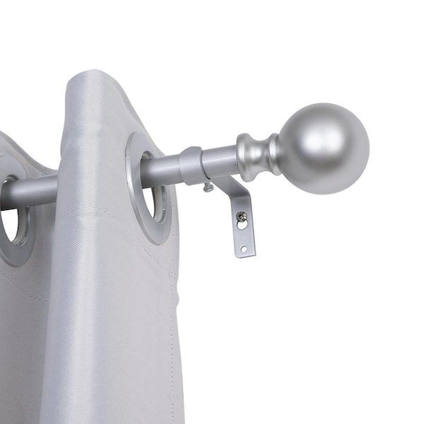 Utopia Alley 0.75 Inch Curtain Rod For Windows 86 to 120 Inch, Adjustable Drapery Rods, Nickel